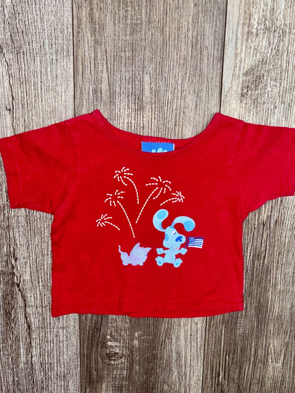 Vintage 2002 Blues Clues Fouth of July Tee 6/9 months